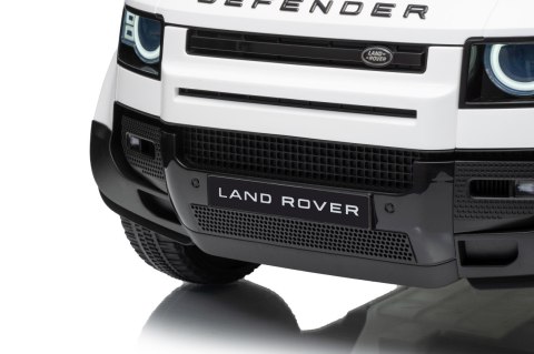 Auto Land Rover Defender białe na akumulator dla dzieci + pilot R/C