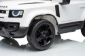 Auto Land Rover Defender białe na akumulator dla dzieci + pilot R/C