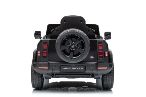 Auto Land Rover Defender czarne na akumulator dla dzieci + pilot R/C