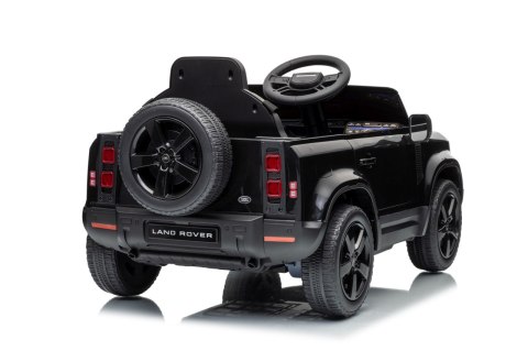 Auto Land Rover Defender czarne na akumulator dla dzieci + pilot R/C