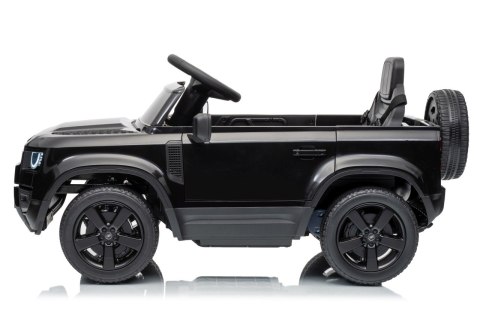 Auto Land Rover Defender czarne na akumulator dla dzieci + pilot R/C