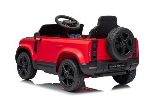 Auto Land Rover Defender czerwone na akumulator dla dzieci + pilot R/C