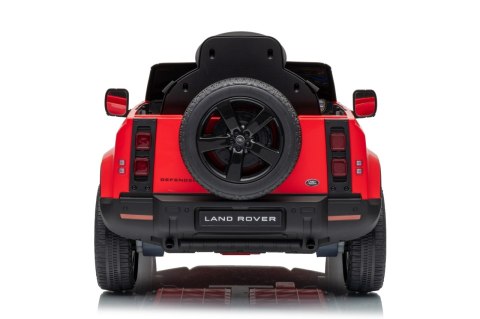 Auto Land Rover Defender czerwone na akumulator dla dzieci + pilot R/C