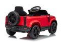 Auto Land Rover Defender czerwone na akumulator dla dzieci + pilot R/C