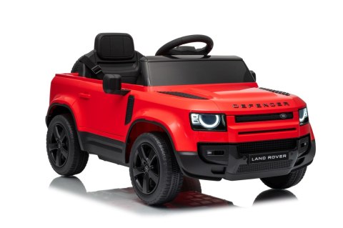Auto Land Rover Defender czerwone na akumulator dla dzieci + pilot R/C