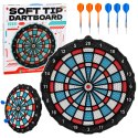Tarcza Do Darta Soft Tip Rzutki Gra Zręcznościowa Towarzyska Zestaw 42,5 cm