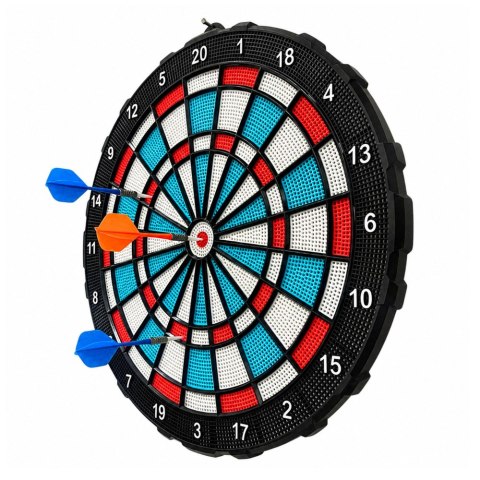 Tarcza Do Darta Soft Tip Rzutki Gra Zręcznościowa Towarzyska Zestaw 42,5 cm
