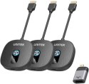 Unitek Bezprzewodowy transmiter HDMI 1080p, 1 nadajnik + 2 odbiorniki, czarny