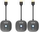 Unitek Bezprzewodowy transmiter HDMI 1080p, 1 nadajnik + 2 odbiorniki, czarny