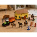 Zestaw Farma Stadnina Traktor Tor Przeszkód Skocznie Konie Figurki 72 el.