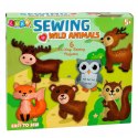 Zestaw Kreatywny Pluszaki Do Szycia Filcowe Zwierzęta Leśne DIY 6 szt.