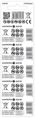 Bateria A32 / 32A everActive 9V (blister 5 szt.)