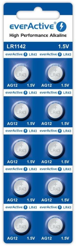 Bateria AG12 / G12 / LR43 / LR1142 everActive 1,5V (blister 10 szt.)