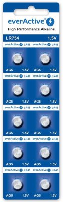 Bateria AG5 / G5 / LR48 / LR754 everActive 1,5V (blister 10 szt.)