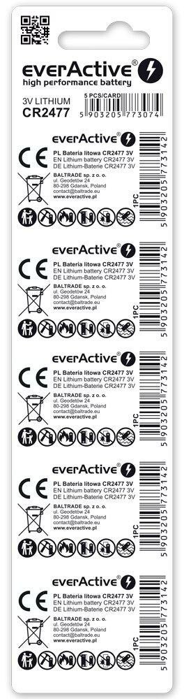 Bateria CR2477 everActive (blister 5 szt.)