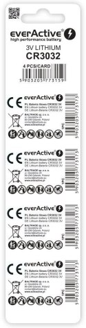 Bateria CR3032 everActive (blister 4 szt.)