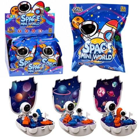 Mini Baza Figurki Kosmonauta Zestaw Kosmiczny Planety Space Mini World