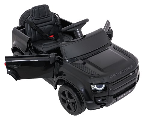 Auto Land Rover Defender czarne na akumulator dla dzieci + pilot R/C