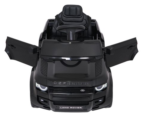 Auto Land Rover Defender czarne na akumulator dla dzieci + pilot R/C