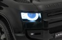 Auto Land Rover Defender czarne na akumulator dla dzieci + pilot R/C