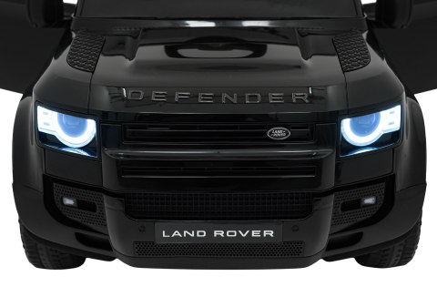 Auto Land Rover Defender czarne na akumulator dla dzieci + pilot R/C