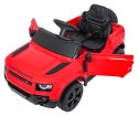 Auto Land Rover Defender czerwone na akumulator dla dzieci + pilot R/C