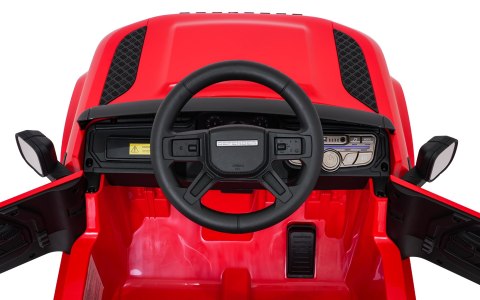 Auto Land Rover Defender czerwone na akumulator dla dzieci + pilot R/C