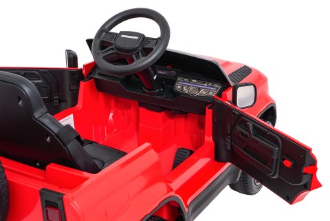 Auto Land Rover Defender czerwone na akumulator dla dzieci + pilot R/C