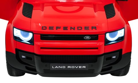 Auto Land Rover Defender czerwone na akumulator dla dzieci + pilot R/C