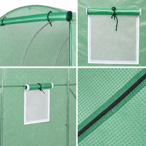 Tunel Ogrodowy Foliowy Szklarnia Na Warzywa PRO Stelaż 25MM 6x3x2M 18M²