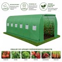 Tunel Ogrodowy Foliowy Szklarnia Na Warzywa PRO Stelaż 25MM 6x3x2M 18M²