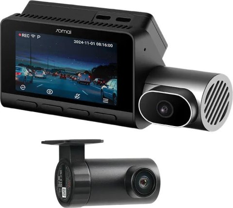 Wideorejestrator 70mai 4K T800 HDR 3xCAM GPS Wi-Fi BT 4G/LTE 4K + kamera tylna RC24 + MicroSD 256GB