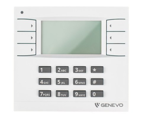 KLAWIATURA DO CENTRALI ALARMOWEJ PRIMA-LCD-WH-WH GENEVO