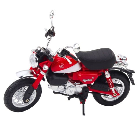 Motocykl Retro Klasyczny Metalowy Światła Czerwony 1:12