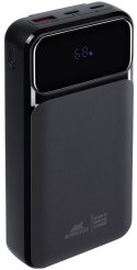 Powerbank Rivacase 20000mAh 22.5W PD 2x USB-C 1x USB-A VA2221 czarny + kabel USB-C i Lightning