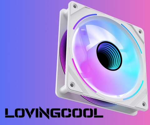 WENTYLATOR S-1200-MIRROR-WHITE 1600 RPM ARGB LOVINGCOOL