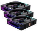 ZESTAW WENTYLATORÓW LC-DPRO-120-CD-BLACK 1600 RPM ARGB LOVINGCOOL