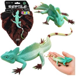 Jaszczurka Agama Żaglowa Gumowa Figurka Rozciągliwa Realistyczna 16 cm