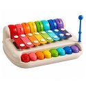 Ksylofon Dziecięcy Pianinko Kolorowe Instrument Muzyczny 2w1 Pałeczka
