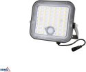 NAŚWIETLACZ SOLARNY LED BEMKO SOLPAR 10W 1500LM 3000/4000K IP65 CZARNY CZ. PIR