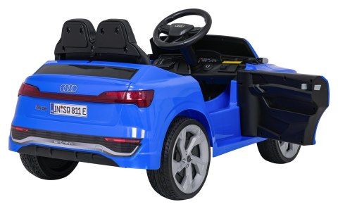Auto Audi SQ8 niebieskie na akumulator dla dzieci + pilot 2,4 GHz