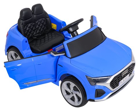 Auto Audi SQ8 niebieskie na akumulator dla dzieci + pilot 2,4 GHz