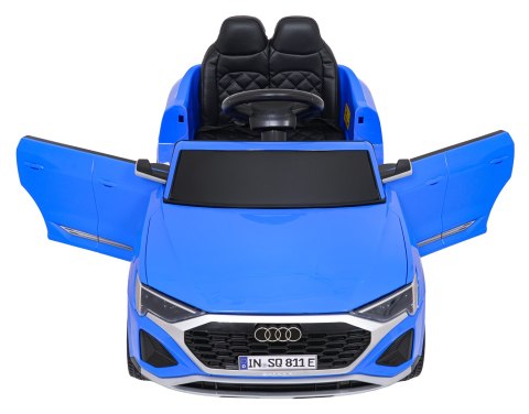 Auto Audi SQ8 niebieskie na akumulator dla dzieci + pilot 2,4 GHz