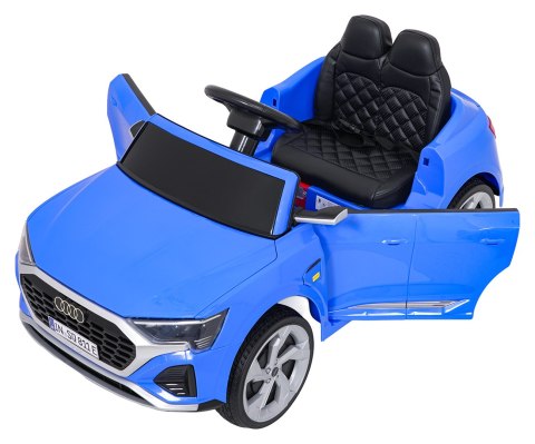 Auto Audi SQ8 niebieskie na akumulator dla dzieci + pilot 2,4 GHz