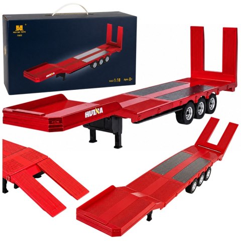 Przyczepa Niskopodwoziowa Naczepa Do Scania 770S Huina Szara 1:18