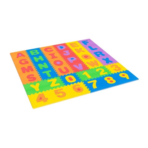 Mata edukacyjna dla dzieci, puzzle 180 x 180 cm, alfabet