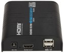 ODBIORNIK EXTENDERA HDMI+USB-EX-120-4K-PRO-V2/RX Delta Multimedia