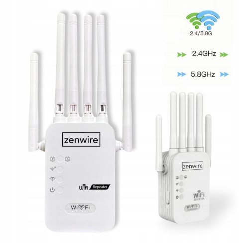 Wzmacniacz Sygnału Zasięgu Sieci Wifi 5G Repeater Zewnętrzny Extender Zenwire WDR611U 300 Mb/s