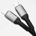 KABEL USB-C / USB-C Forcell F-Energy Cafule 200 cm 240 W 5A PD QC 4.0 CZARNY W OPLOCIE