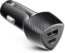 ŁADOWARKA SAMOCHODOWA Forcell Carbon CC50-1A1C 38 W 1x USB-C 1x PD 3.0 QC